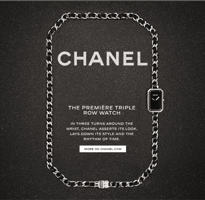 Responsive email design, Chanel