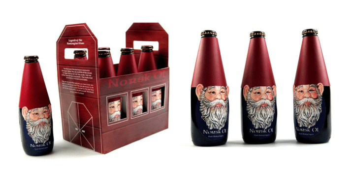 Christmas beer packaging, Norsk Ol