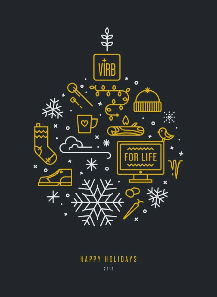 Black and gold in Christmas design by Justin Burns